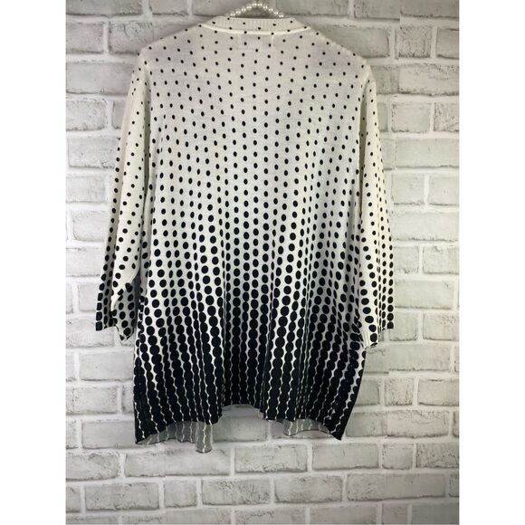 Cathy Daniels One piece Sweater Set Tank and Sweater Black and White Size 1X - Picture 2 of 5